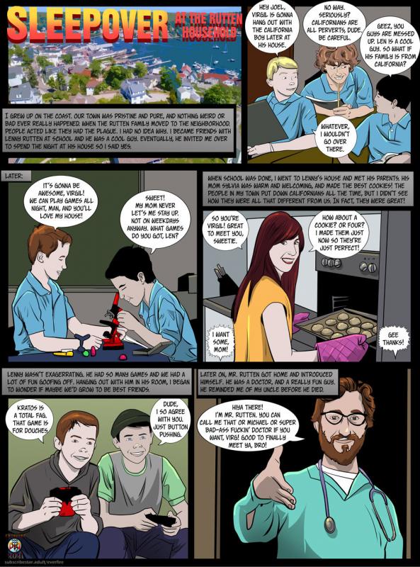 Everfire - Sleepover at the Rutten House Porn Comics