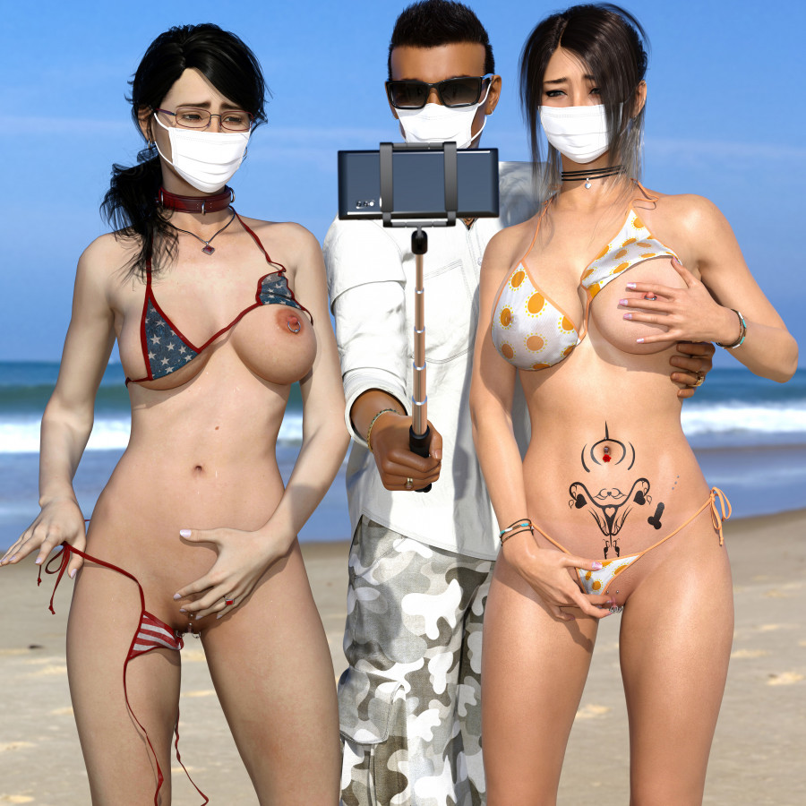 Minoru - Corona virus measure 3D Porn Comic